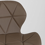 Стул с коричневым сиденьем из экокожи JEROEN варинант исполнения - 7 | Loft Concept в Перми