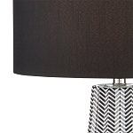 Настольная лампа с черно-белым узором Wavy Stripes варинант исполнения - 1 | Loft Concept в Перми