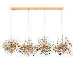 Люстра подвесная из четырех частей с металлическими круглыми элементами Terzani Argent варинант исполнения - 2 | Loft Concept в Перми