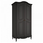 Шкаф черный из массива бука в стиле прованс Black Provence варинант исполнения - 3 | Loft Concept в Перми