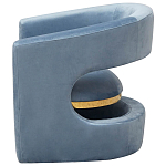 Кресло голубое Walsh Blue Armchair варинант исполнения - 5 | Loft Concept в Перми