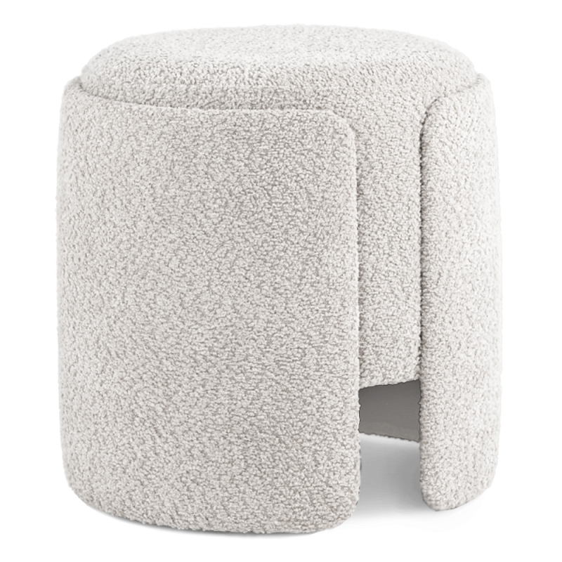 Дизайнерский Пуф Букле Poof Alice Light Gray Boucle Светло-серый Дизайнерский Пуф Букле Poof Alice Light Gray Boucle Светло-серый в Перми | Loft Concept