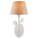 Бра с белым каркасом и тканевым абажуром Natural Stems варинант исполнения - 2 | Loft Concept в Перми