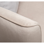 Диван двухместный раскладной светло-серый с кантом Pride варинант исполнения - 6 | Loft Concept в Перми