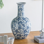 Ваза с классическим узором шинуазри синего цвета Blue & White Ornament  варинант исполнения - 5 | Loft Concept в Перми