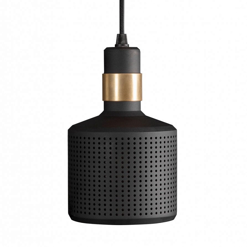 Подвесной светильник Riddle Pendant Lamp Black Черный Латунь Подвесной светильник Riddle Pendant Lamp Black Черный Латунь в Перми | Loft Concept