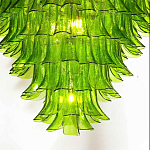 Люстра из семи ярусов зеленого стекла Independence варинант исполнения - 7 | Loft Concept в Перми