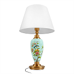 Настольная лампа голубая с изображением птиц Slip Away варинант исполнения - 3 | Loft Concept в Перми