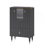 Витрина низкая двухдверная с ящиком Expanses of Beauty Graphite варинант исполнения - 1 | Loft Concept в Перми