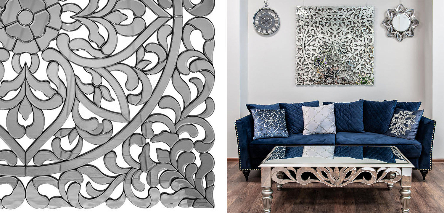 Зеркальное панно Openwork Mirror Square - Loft-Concept в Перми