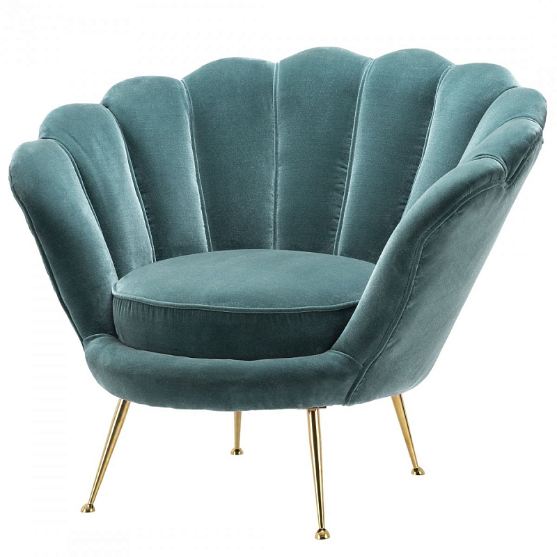 Кресло Eichholtz Chair Trapezium Turquoise Бирюзовый Латунь Кресло Eichholtz Chair Trapezium Turquoise Бирюзовый Латунь в Перми | Loft Concept