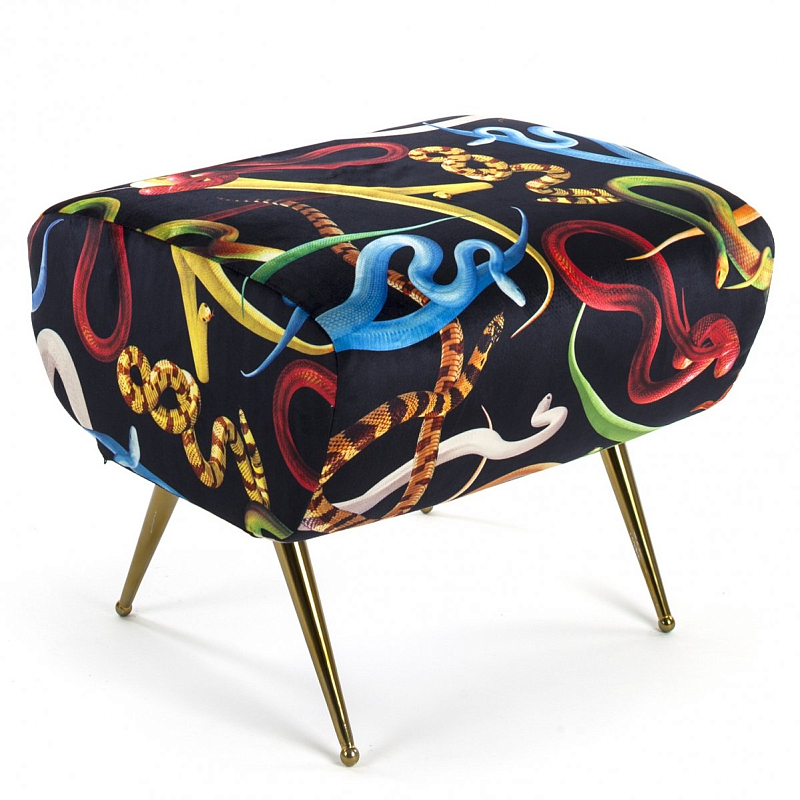 Оттоманка Seletti Pouf Snakes Мульти Латунь в Перми | Loft Concept 