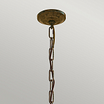 Люстра бронзового цвета с 6-ю лампами и подвесками из оптического стекла в классическом стиле Feiss варинант исполнения - 4 | Loft Concept в Перми