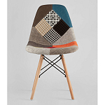Пластиковый стул на ножках из массива бука Eames Пэчворк варинант исполнения - 4 | Loft Concept в Перми