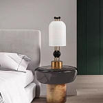 Настольная лампа в виде фонаря с белым фактурным абажуром Echoes of Light варинант исполнения - 7 | Loft Concept в Перми