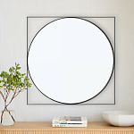 Зеркало в черной металлической раме Urban Style Mirror варинант исполнения - 3 | Loft Concept в Перми