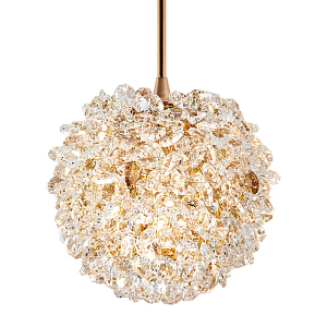Подвесной хрустальный светильник шарообразной формы Amber Crystal Hanging Light 12