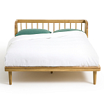 Кровать из массива дуба с пружинным блоком Mateta варинант исполнения - 2 | Loft Concept в Перми