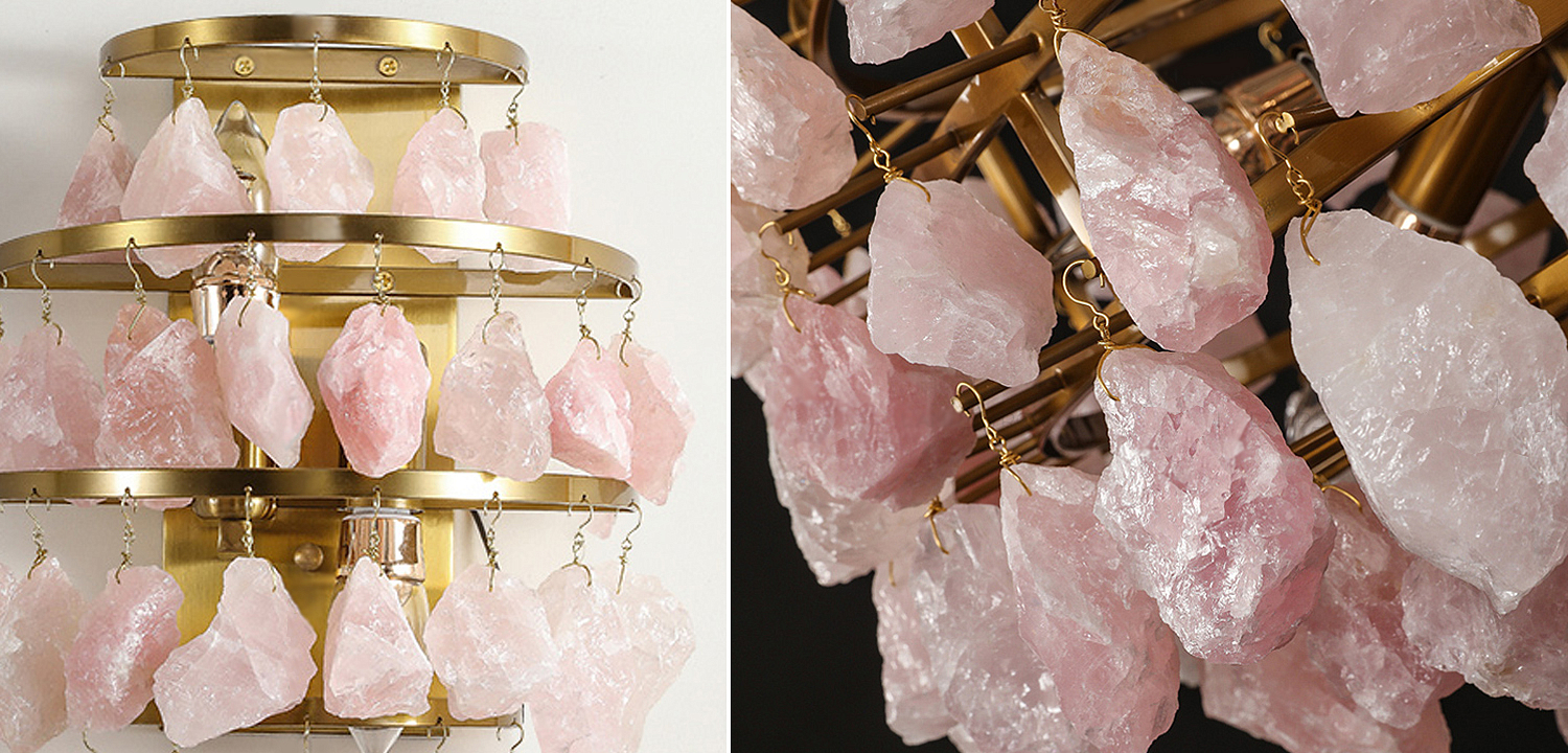 Hardis Pink stone Wall Lamp Hardis Pink stone Wall Lamp - Loft-Concept в Перми