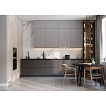 Серый кухонный гарнитур с фасадом под светлый дуб Ferrand Kitchen Set варинант исполнения - 3 | Loft Concept в Перми