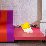 Настольная дизайнерская лампа Poltronova Passiflora Yellow Table Lamp варинант исполнения - 4 | Loft Concept в Перми