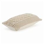 Чехол на подушку с макраме бежевого цвета Macrame варинант исполнения - 1 | Loft Concept в Перми