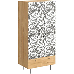 Шкаф с принтом Leaf bouquet варинант исполнения - 1 | Loft Concept в Перми