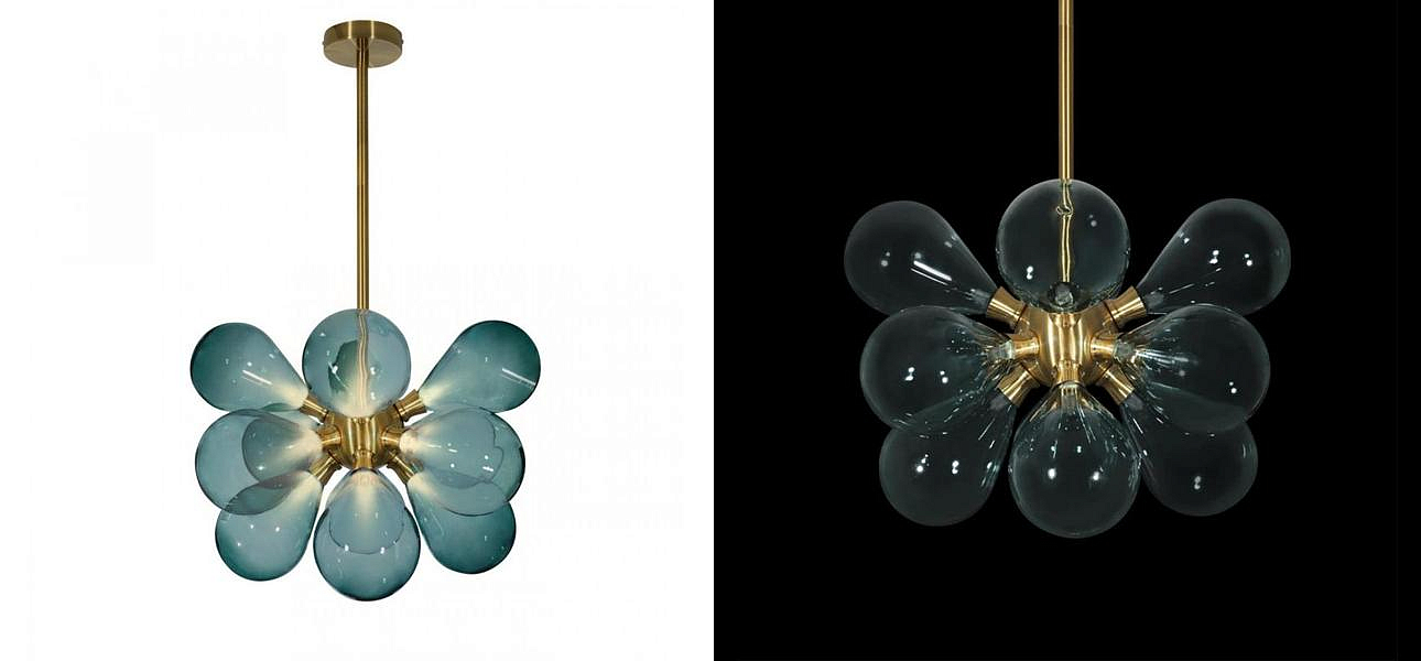 Люстра Simonet Chandelier Blue 50 см Люстра Simonet Chandelier Blue 50 см - Loft-Concept в Перми