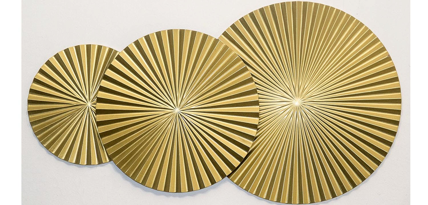 Арт-объект Apollo Gold Wall Plaque Disc 3 Арт-объект Apollo Gold Wall Plaque Disc 3 - Loft-Concept в Перми
