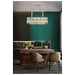 Люстра овальная с хрустальными подвесками Roul Crystal Light варинант исполнения - 8 | Loft Concept в Перми