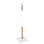 Вешалка с квадратным основанием и 4-мя белыми металлическими крючками Industrial Metal Rust варинант исполнения - 1 | Loft Concept в Перми