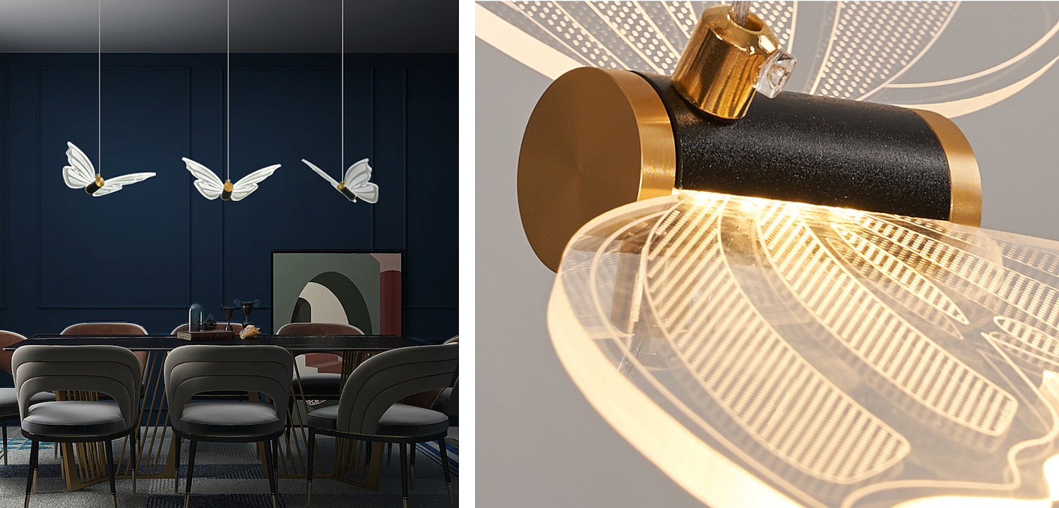 Люстра Glass butterfly chandelier B Люстра Glass butterfly chandelier B - Loft-Concept в Перми