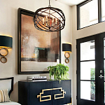 Люстра черная из эллиптических элементов Overlapping Orbits варинант исполнения - 2 | Loft Concept в Перми