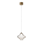 Подвесной светильник с плафоном из фактурного прозрачного стекла Light Ensemble варинант исполнения - 3 | Loft Concept в Перми