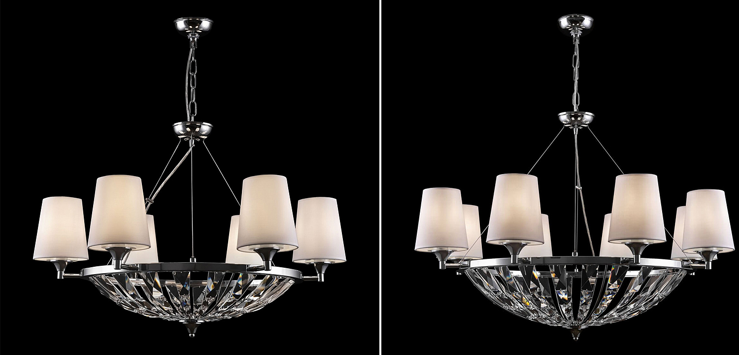 Люстра Odarnat Chandelier chrome Люстра Odarnat Chandelier chrome - Loft-Concept в Перми
