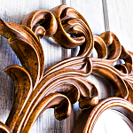 Зеркало настенное с рамой цвета античная бронза Classic Ornament Mirror варинант исполнения - 4 | Loft Concept в Перми