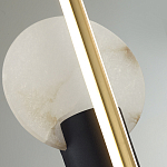 Бра с круглым плафоном из алебастра и бронзовой декоративной стрекозой 65 Alaris  варинант исполнения - 6 | Loft Concept в Перми