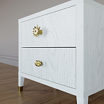 Тумба прикроватная с двумя ящиками Elsa Dreams White варинант исполнения - 3 | Loft Concept в Перми