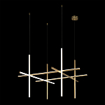 Люстра с 6-ю цилиндрическими плафонами на тонких тросах Trumpet tube варинант исполнения - 3 | Loft Concept в Перми