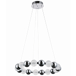 Светодиодная кольцевая люстра Crystal Globule Chrome Chandelier варинант исполнения - 2 | Loft Concept в Перми