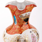 Ваза красного цвета с рисунком Chinoiserie Ceramics варинант исполнения - 1 | Loft Concept в Перми