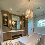 Люстра белая с несколькими ярусами деревянных палочек Bright Wooden Chandelier варинант исполнения - 8 | Loft Concept в Перми