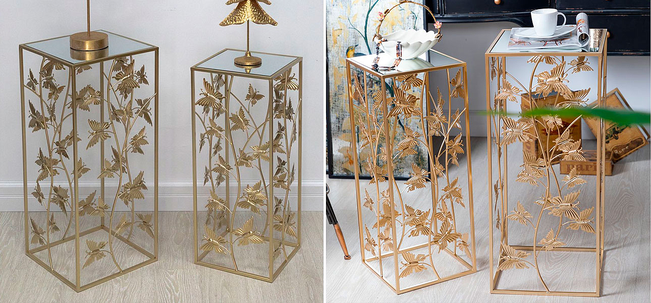 Столик высокий на металлическом основании Golden Butterflies Столик высокий на металлическом основании Golden Butterflies - Loft-Concept в Перми