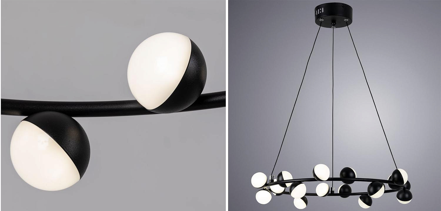 Люстра Vilelme Chandelier black 50 Люстра Vilelme Chandelier black 50 - Loft-Concept в Перми