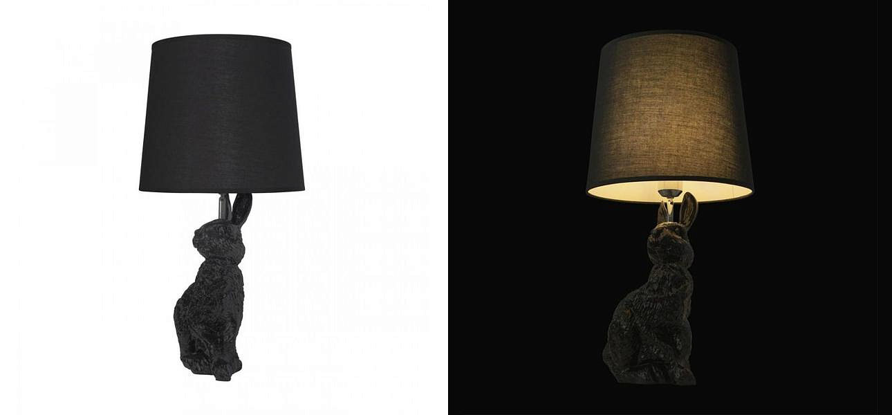 Настольная лампа Черный заяц Moooi Black Rabbit Настольная лампа Черный заяц Moooi Black Rabbit - Loft-Concept в Перми