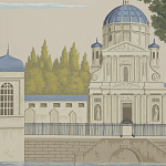 Обои ручная роспись Monuments of Paris Roberts on scenic paper варинант исполнения - 3 | Loft Concept в Перми