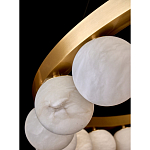 Люстра круглая с сферическими плафонами из натурального камня Phased Spheres варинант исполнения - 3 | Loft Concept в Перми