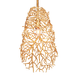 Подвесной светильник золотой в виде кораллов Coral Decor варинант исполнения - 2 | Loft Concept в Перми