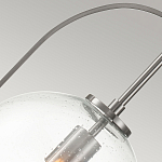 Подвесной светильник с прозрачным плафоном в форме шара в арочной подвеске Hinkley варинант исполнения - 16 | Loft Concept в Перми