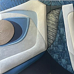 Арт-объект ручной работы Blue Abstraction из 4-х панелей варинант исполнения - 2 | Loft Concept в Перми